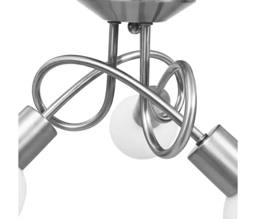 Griestu Lampa Ar Stikla Abažūriem, 3 E14 Spuldzes, Apaļa Forma Vidaxl