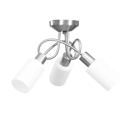 Laelamp Keraamiliste Varjudega 3 E14 Pirni Jaoks, Valge Koonus