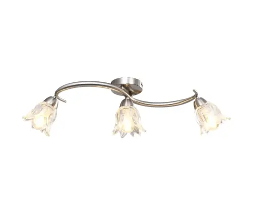 Laelamp Läbipaistvate Klaasist Varjudega 3 E14 Pirni, Tulp