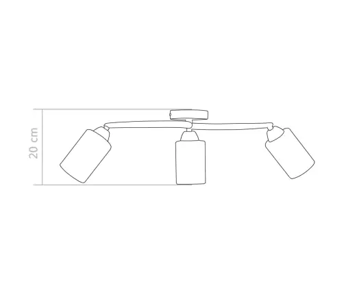 Lubinis Šviestuvas Su Keramikiniais Gaubtais, 3Xe14 Lemputėms