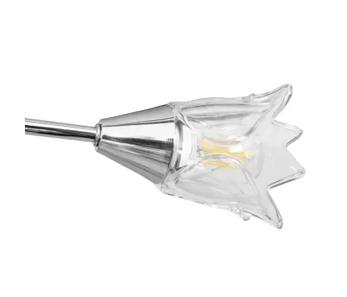 Griestu Lampa Ar Stikla Abažūriem, 5 E14 Spuldzes, Tulpju Forma Vidaxl