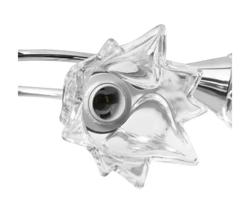 Griestu Lampa Ar Stikla Abažūriem, 5 E14 Spuldzes, Tulpju Forma Vidaxl