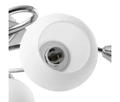 Griestu Lampa Ar Keramikas Abažūriem, 5 E14 Spuldzes, Balta Vidaxl