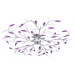 Griestu Lampa, Akrila Lapiņas, 5 E14 Spuldzes, Violeta  Vidaxl