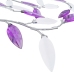 Griestu Lampa, Akrila Lapiņas, 5 E14 Spuldzes, Violeta  Vidaxl