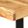 Deviņdaļīgs Bāra Mēbeļu Komplekts, Akācija, Īsta Āda, Audums Vidaxl