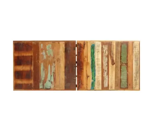 7-Osaline Baarimööbli Komplekt, Taastatud Puit Ja Ehtne Nahk