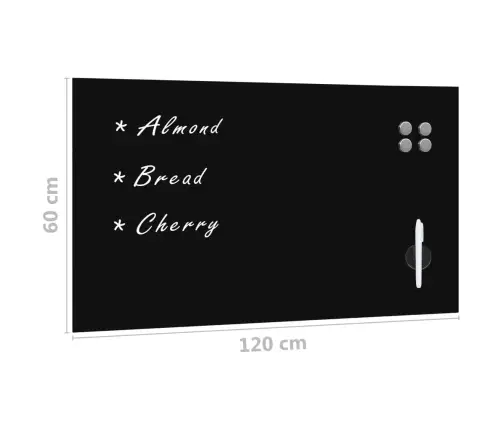 Seinakinnitusega Magnettahvel, Klaas 120 X 60 Cm