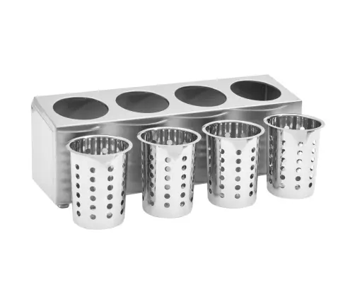 Galda Piederumu Turētājs, 4 Nodalījumi, Taisnstūrveida, Tērauds  Vidaxl