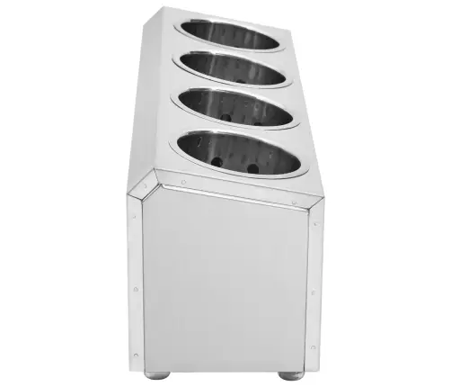 Galda Piederumu Turētājs, 4 Nodalījumi, Taisnstūrveida, Tērauds  Vidaxl