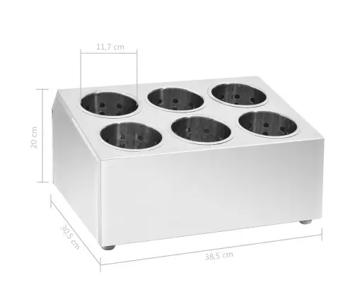 Söögiriistade Hoidja, 6 Resti, Kandiline, Roostevaba Teras