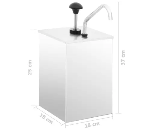 Padažo Dozatorius, Nerūdijantis Plienas, 3,5L