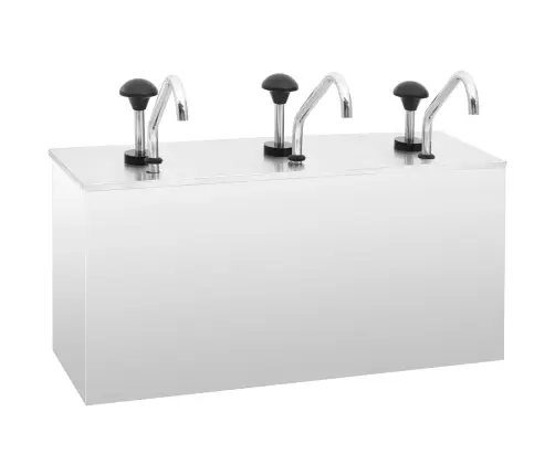 Mērču Dispensers, 3 X 3,5 L, Nerūsējošs Tērauds Vidaxl