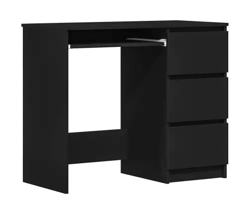 Rašomasis Stalas, Juodos Spalvos, 90X45X76cm Apdirbta Mediena