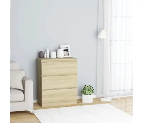 Šoninė Spintelė, Ąžuolo Spalvos, 60X35X76cm Mediena