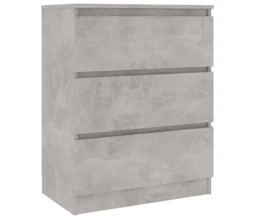 Šoninė Spintelė, Betono Pilkos Spalvos, 60X35X76cm Mediena