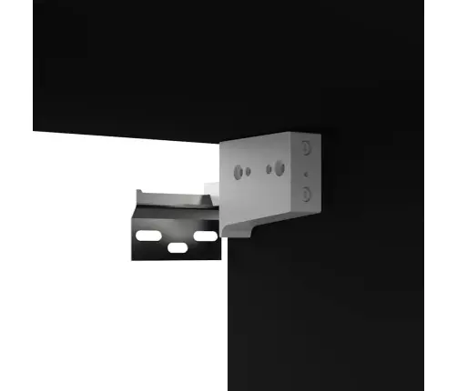 Telerikapp, Must, 100 X 30 X 30 cm Tehispuit