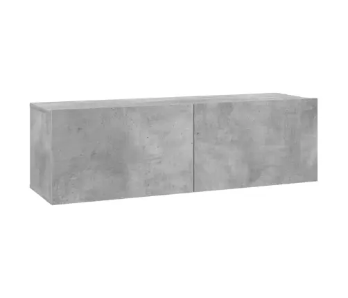 Tv Skapītis, Betona Pelēks, 100X30X30 Cm, Inženierijas Koks Vidaxl