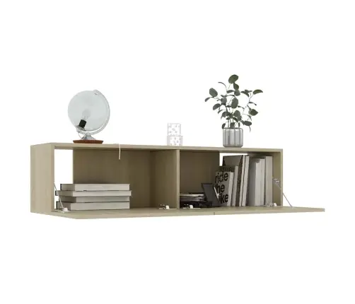 Tv Skapītis, Ozolkoka Krāsa, 120X30X30 Cm, Inženierijas Koks Vidaxl