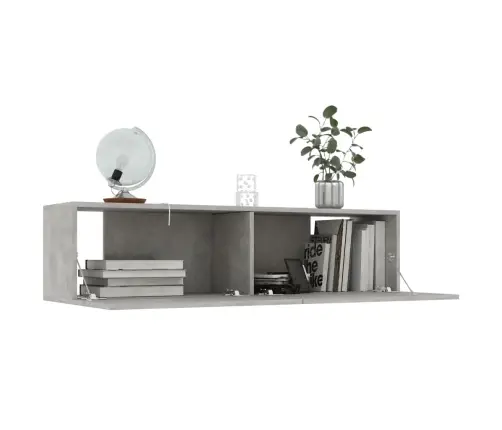 Tv Skapītis, Betonpelēks, 120X30X30 Cm, Inženierijas Koks Vidaxl