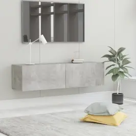 Tv Skapītis, Betonpelēks, 120X30X30 Cm, Inženierijas Koks Vidaxl