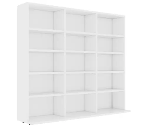 Cd-Kapp, Valge, 100 X 23 X 89,5 cm Tehispuit