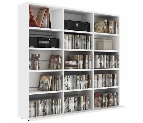 Cd-Kapp, Valge, 100 X 23 X 89,5 cm Tehispuit