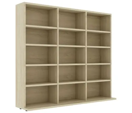 Cd Plaukts, Ozolkoka Krāsā, 100X23X89,5 Cm, Inženierijas Koks Vidaxl