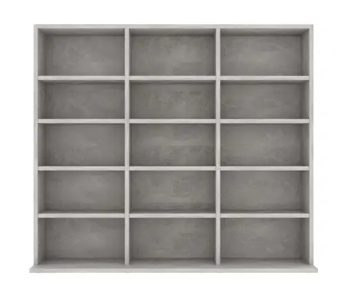 Cd Plaukts, Betonpelēks, 100X23X89,5 Cm, Inženierijas Koks Vidaxl