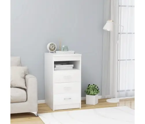 Kummut, Valge 40 X 50 X 76 cm Tehispuit