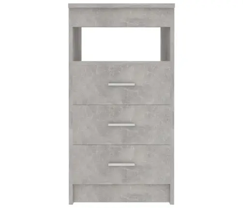 Atvilktņu Skapītis, Betonpelēks, 40X50X76 Cm, Inženierijas Koks Vidaxl