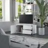 Telerikapp, Valge, 80 X 34 X 36 cm Puitlaastplaat