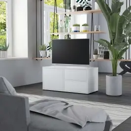 Telerikapp, Valge, 80 X 34 X 36 cm Puitlaastplaat