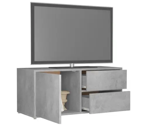 Tv Skapītis, Betonpelēks, 80X34X36 Cm, Inženierijas Koks Vidaxl