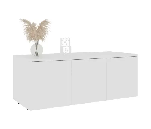 Telerikapp, Valge, 80 X 34 X 30 cm Puitlaastplaat