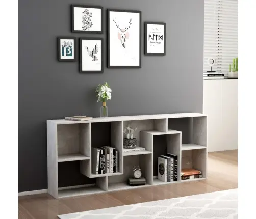 Raamaturiiul, Betoonhall, 67 X 24 X 161 cm Puitlaastplaat