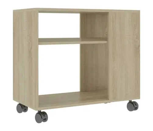 Šoninis Staliukas, Ąžuolo Spalvos, 70X35X55cm Mediena