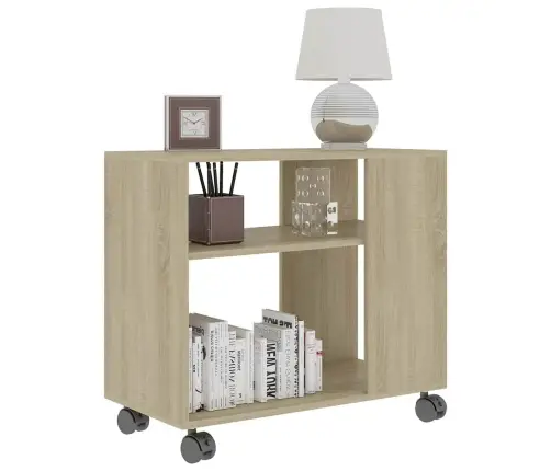 Šoninis Staliukas, Ąžuolo Spalvos, 70X35X55cm Mediena