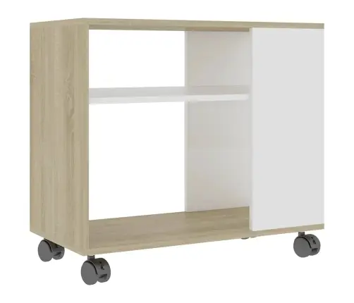 Lisalaud, Valge Ja Sonoma Tamm, 70 X 35 X 55 Cm Tehispuit