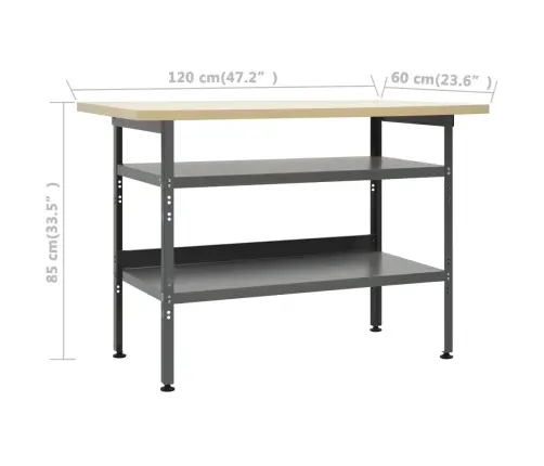 Darbastalis Su 3 Sieninėmis Plokštėmis (145344+145351)