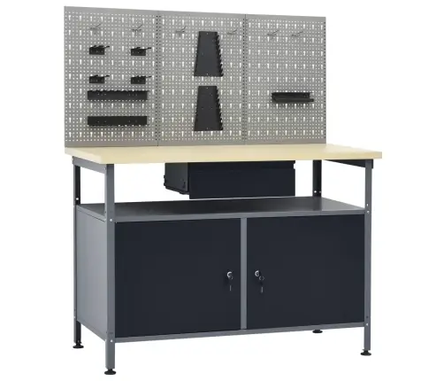 Tööpink Kolme Seinapaneeliga