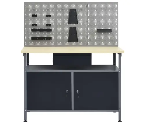 Tööpink Kolme Seinapaneeliga