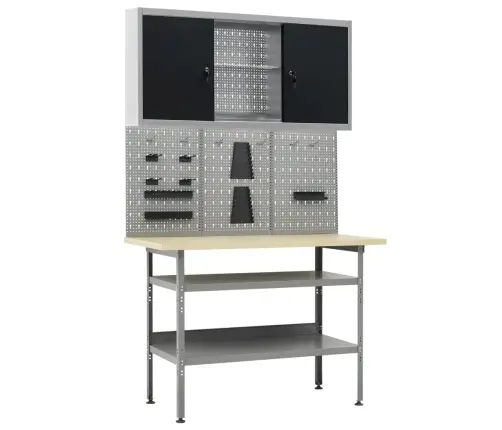 Darbastalis Su 3 Sieninėmis Plokštėmis Ir 1 Spintele