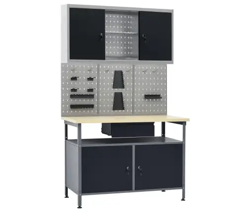 Darbastalis Su 3 Sieninėmis Plokštėmis Ir 1 Skyriumi