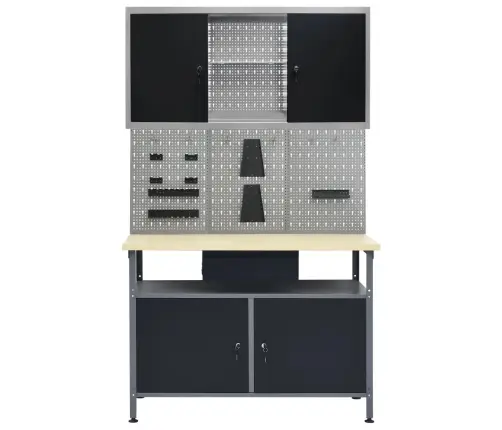 Darbastalis Su 3 Sieninėmis Plokštėmis Ir 1 Skyriumi