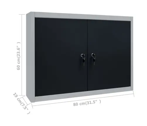 Darbagalds Ar Četriem Sienas Paneļiem Un Diviem Skapīšiem Vidaxl