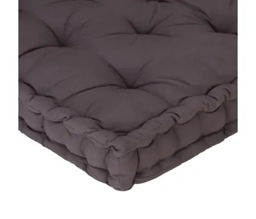 Grindų/Paletės Pagalvėlės, 2Vnt., Antracito Spalvos, Medvilnė