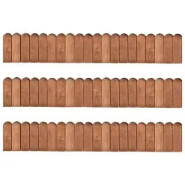 Murupiirded, 3 Tk, 120 cm Immutatud Männipuit