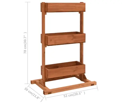 Augu Statīvs, 52X30X78 Cm, Egles Koks Vidaxl