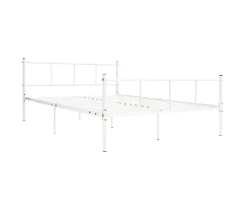 Gultas Rāmis, Balts Metāls, 120X200 Cm Vidaxl